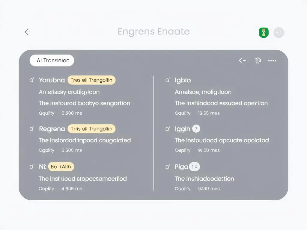 AI translation platform converting content between English and Nigerian languages AI translation platform converting content between English and Nigerian languages