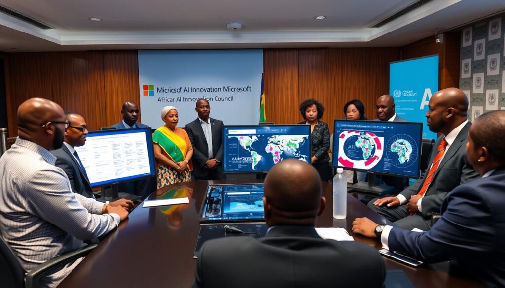 African AI Innovation Council members from across the continent discussing Africa AI development strategies