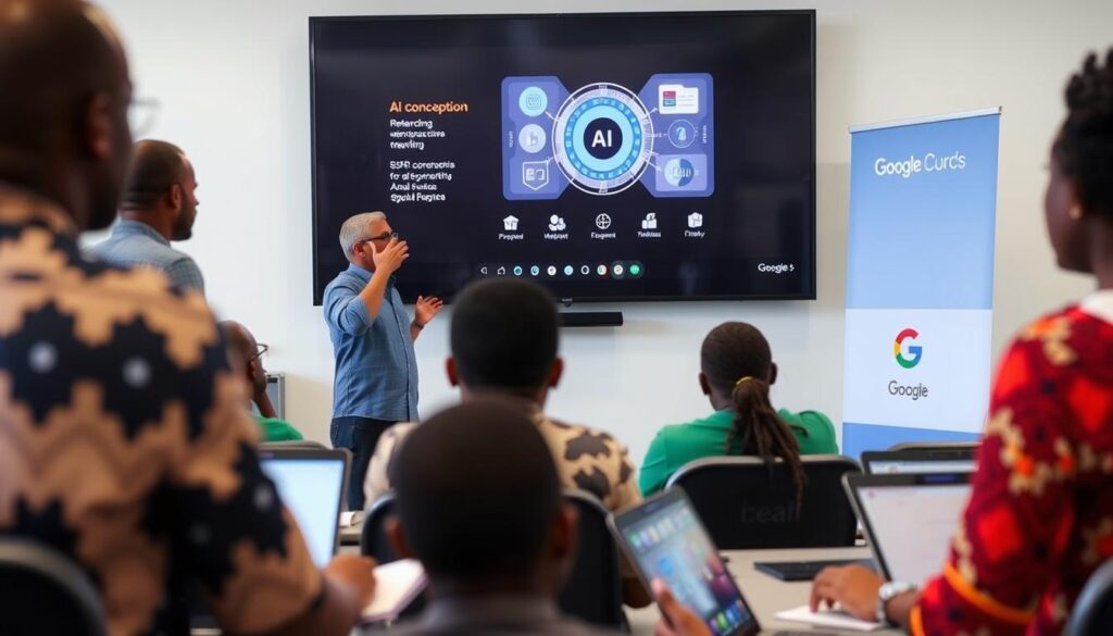 Google Digital Skills for Africa training session with diverse participants