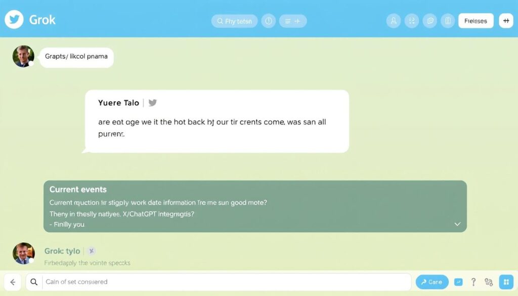 Grok AI interface showing real-time data analysis with a conversational, slightly humorous tone Grok AI interface showing real-time data analysis with a conversational, slightly humorous tone
