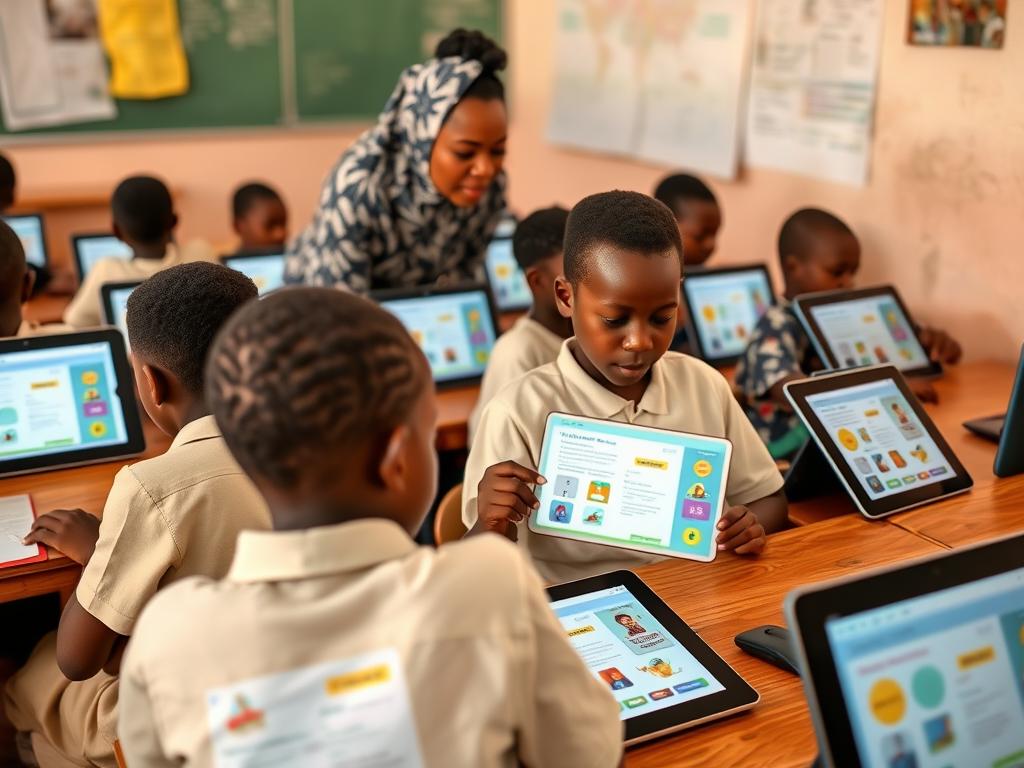 Nigerian students using AI-powered personalized learning platforms Nigerian students using AI-powered personalized learning platforms