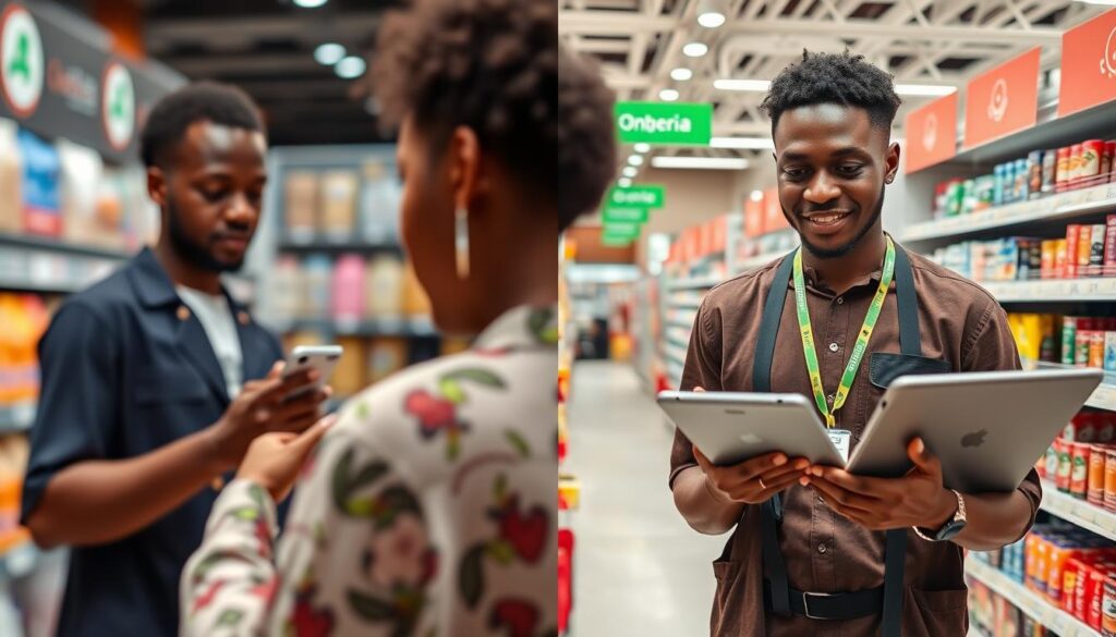 Omnichannel retail experience showing integration between online and physical stores in Nigeria