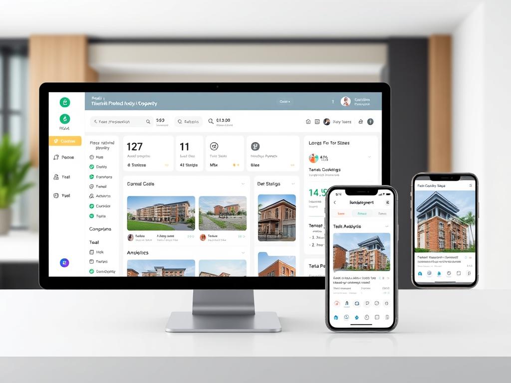 Reala AI-powered property management platform interface showing Nigerian properties Reala AI-powered property management platform interface showing Nigerian properties