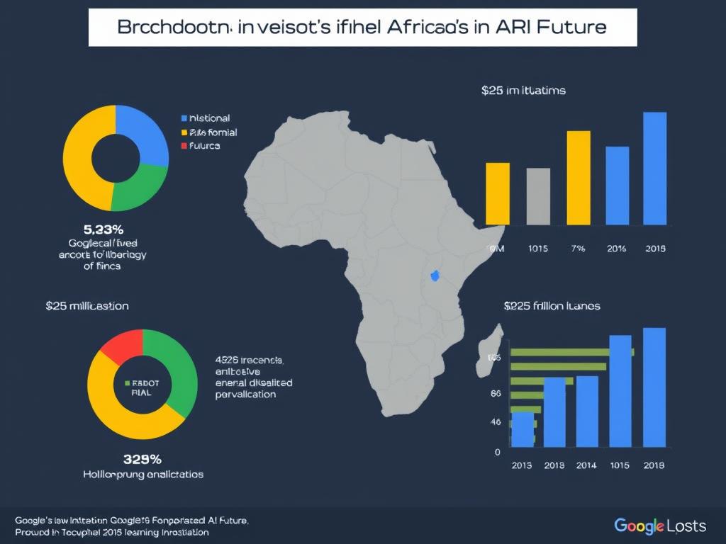 Visual breakdown of Google's Africa AI investment allocation across different initiatives