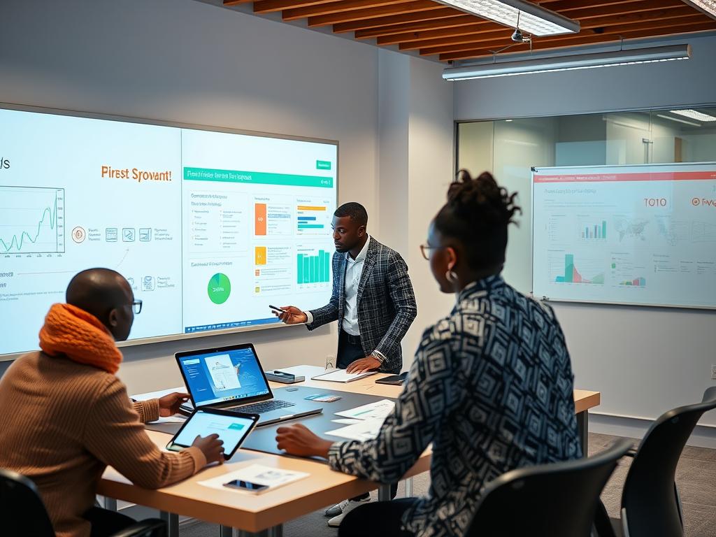 AI-powered financial product innovation workshop at a Nigerian bank