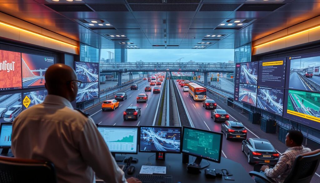 AI traffic management system monitoring and analyzing traffic flow in Lagos, Nigeria AI traffic management system monitoring and analyzing traffic flow in Lagos, Nigeria