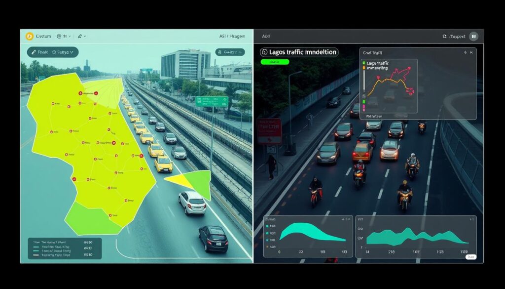 AI traffic management system using Local AI Datasets in Nigeria to optimize Lagos traffic flow