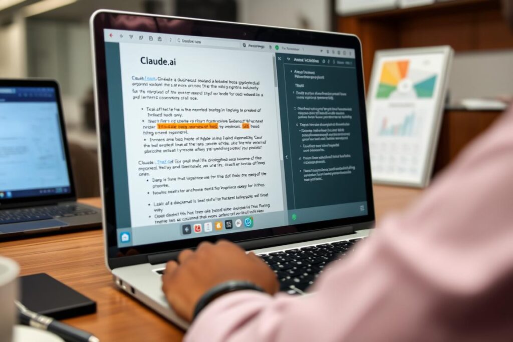 Claude.ai interface showing long-form writing assistance for Nigerian users