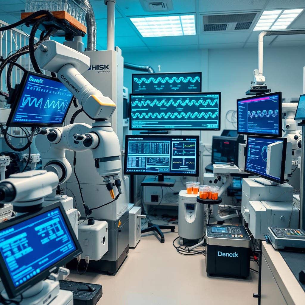 Genomic research being conducted in The First Automated AI Science Lab Genomic research being conducted in The First Automated AI Science Lab