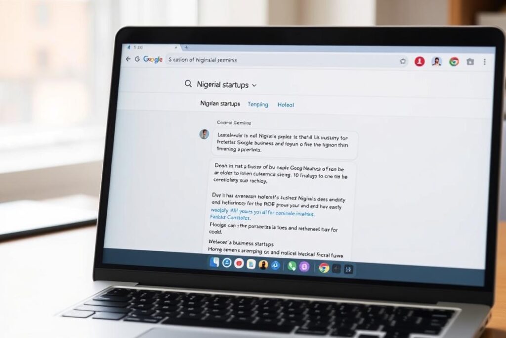 Google Gemini interface showing a conversation about Nigerian topics