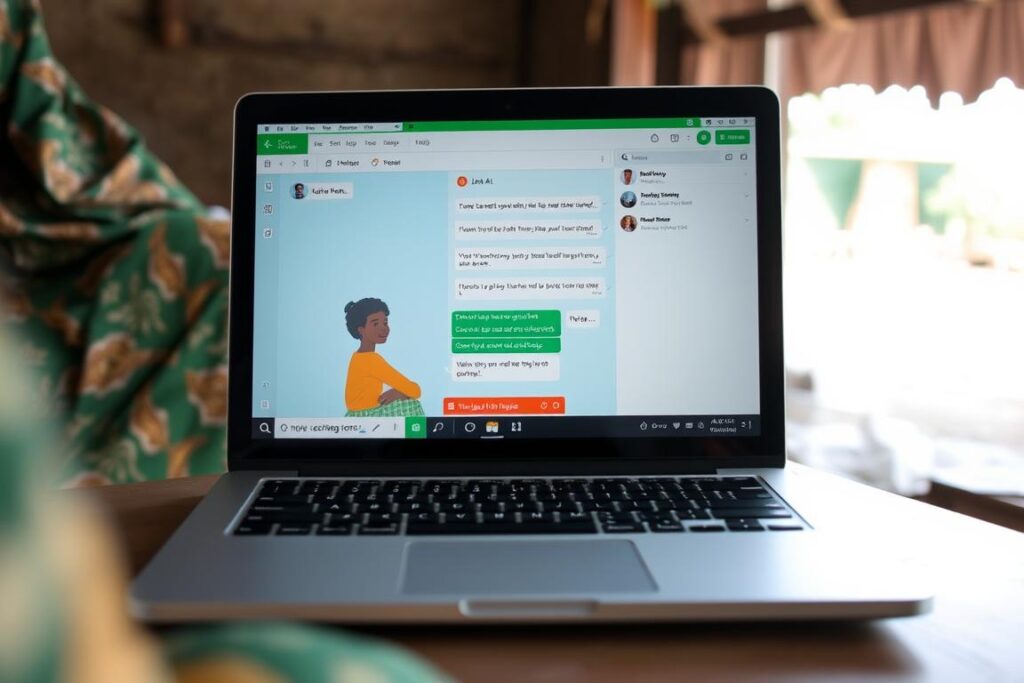 Jan AI interface showing offline capabilities for Nigerian users with limited connectivity