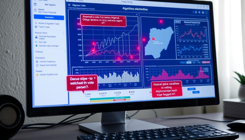Machine learning algorithm detecting unusual voting patterns in Nigerian election data
