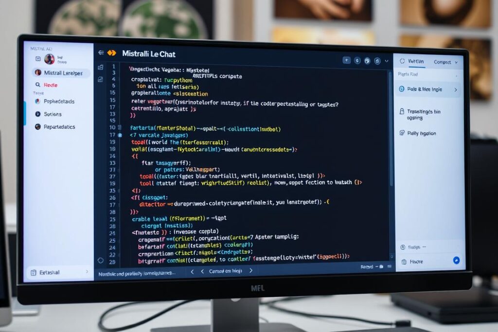 Mistral AI Le Chat interface showing coding assistance for a Nigerian developer