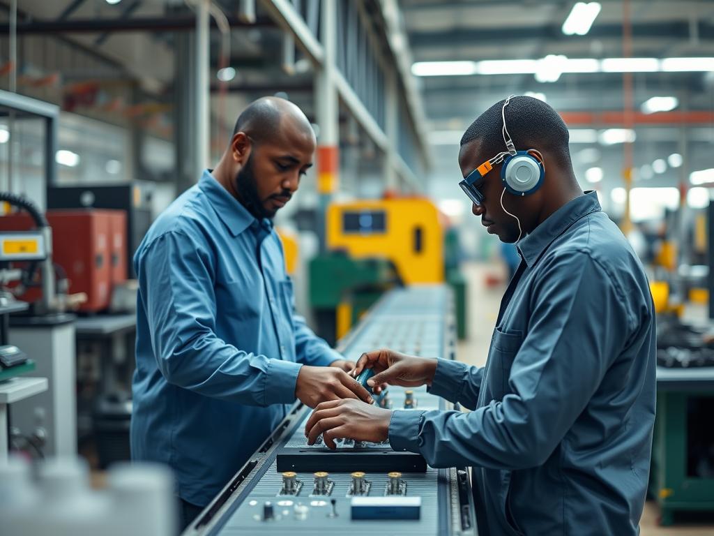 Nigerian manufacturing facility using AI for quality control
