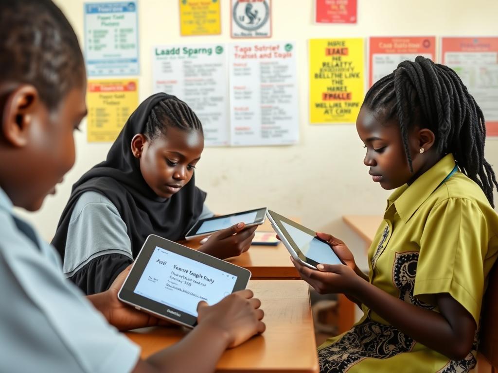 Nigerian students using AI translation tools to support multilingual learning