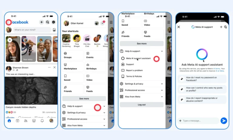 Meta Introduces AI Support Assistant on Facebook and Instagram